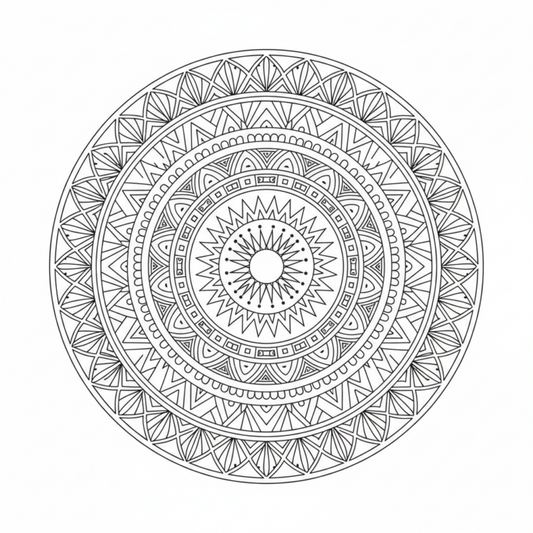 mandala coloring