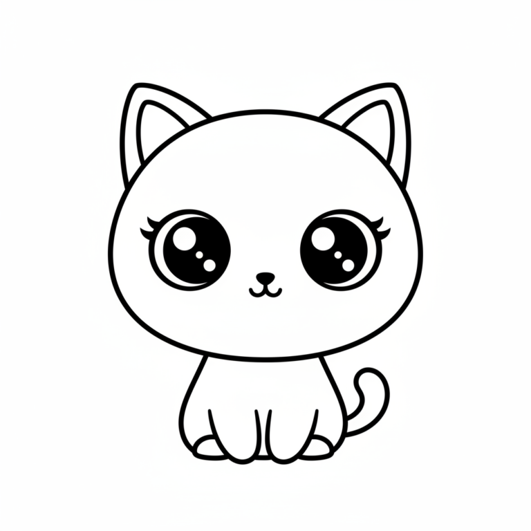 kawaii animal coloring