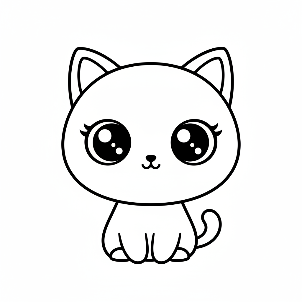 kawaii animal coloring