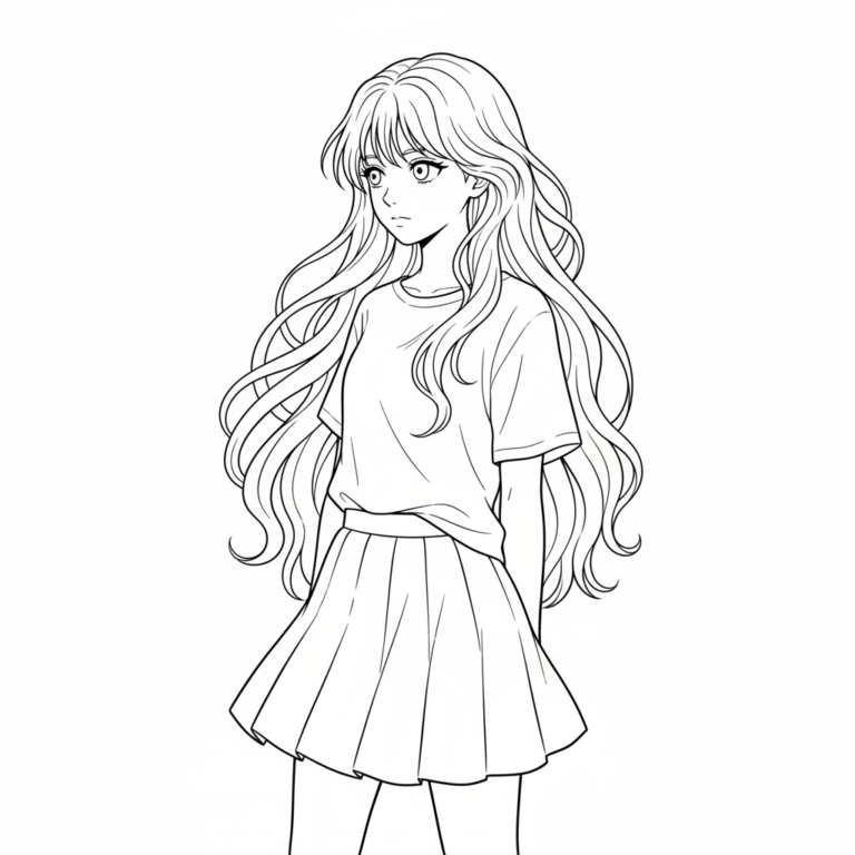 pop manga finished coloring