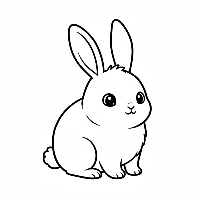 easter bunny coloring