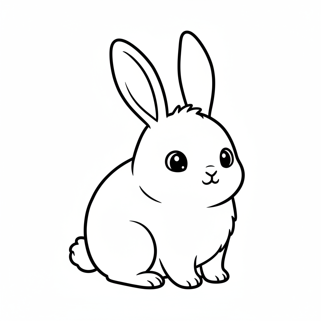 easter bunny coloring