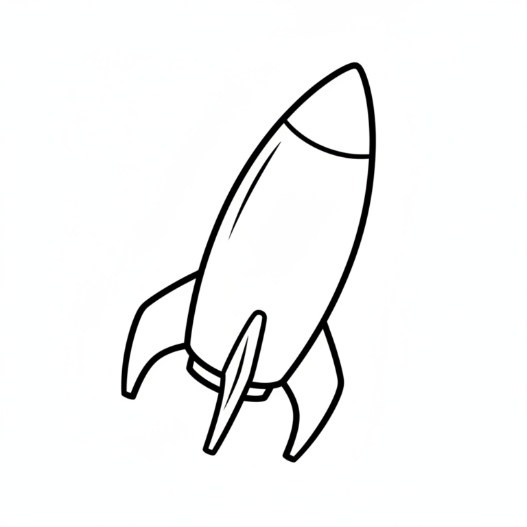 rocket coloring