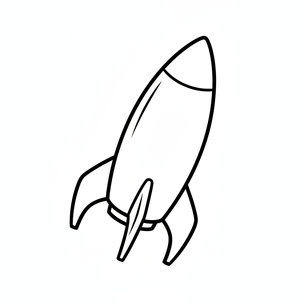 rocket coloring