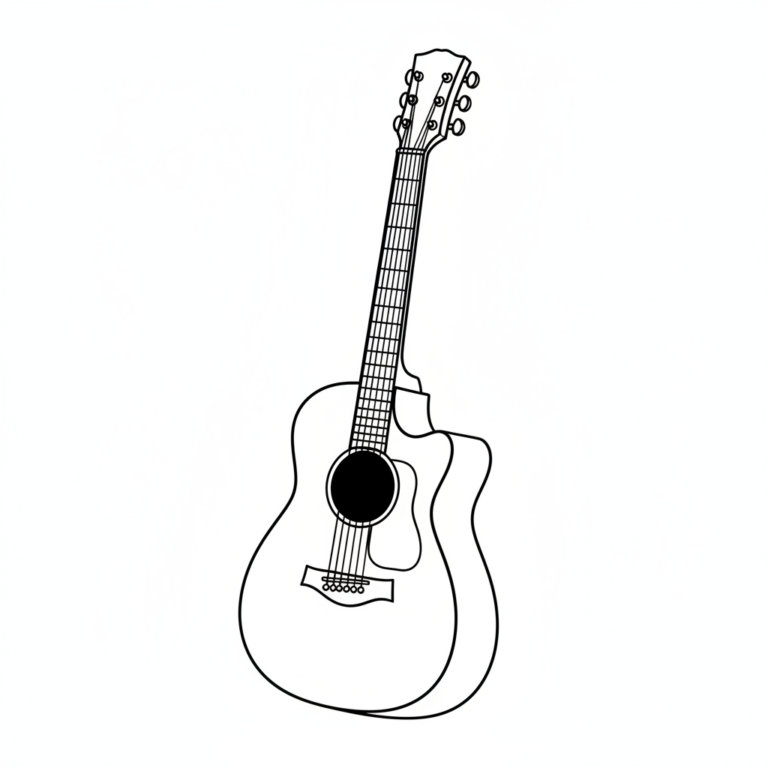 guitar coloring