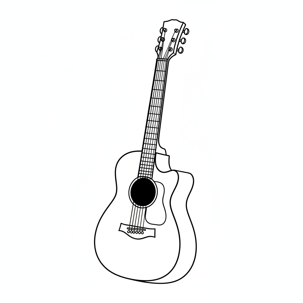 guitar coloring