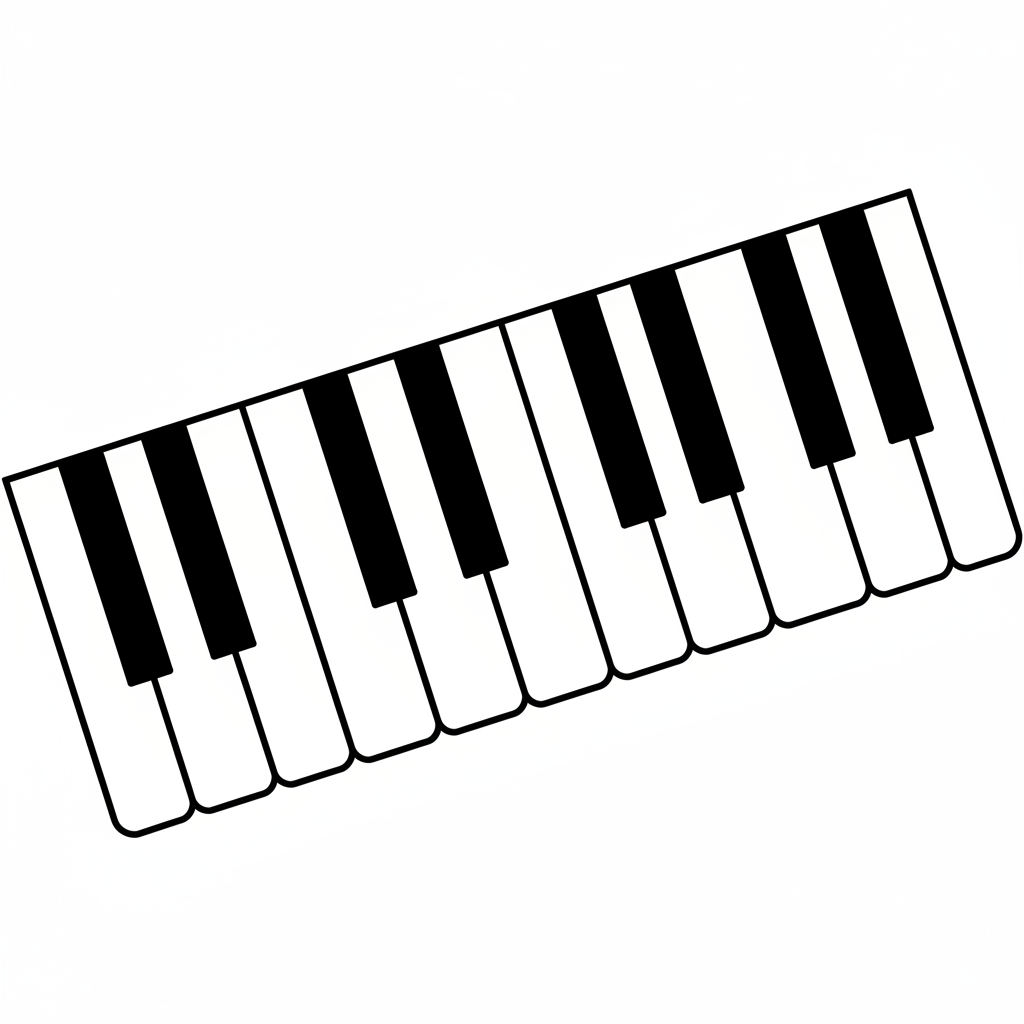 simple clean drawing of section coloring page