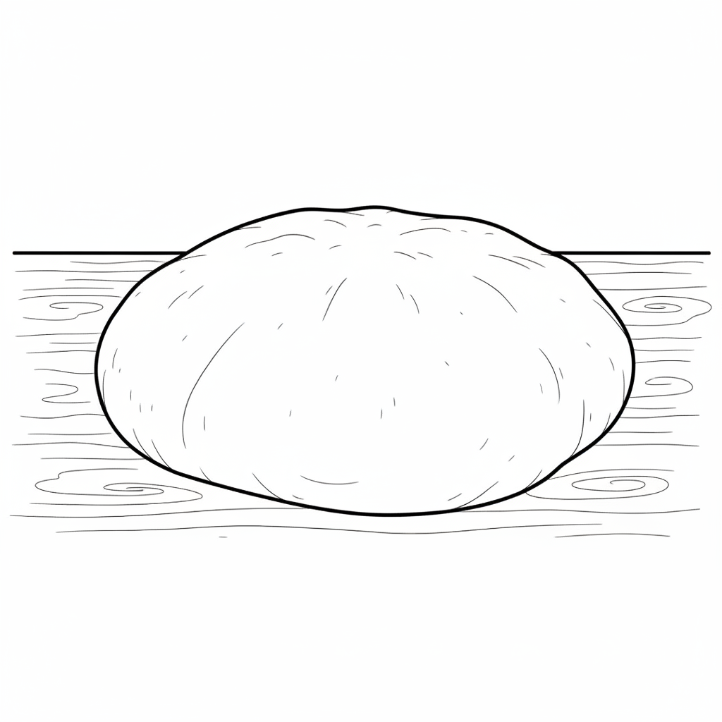 simple clean of ball of coloring page