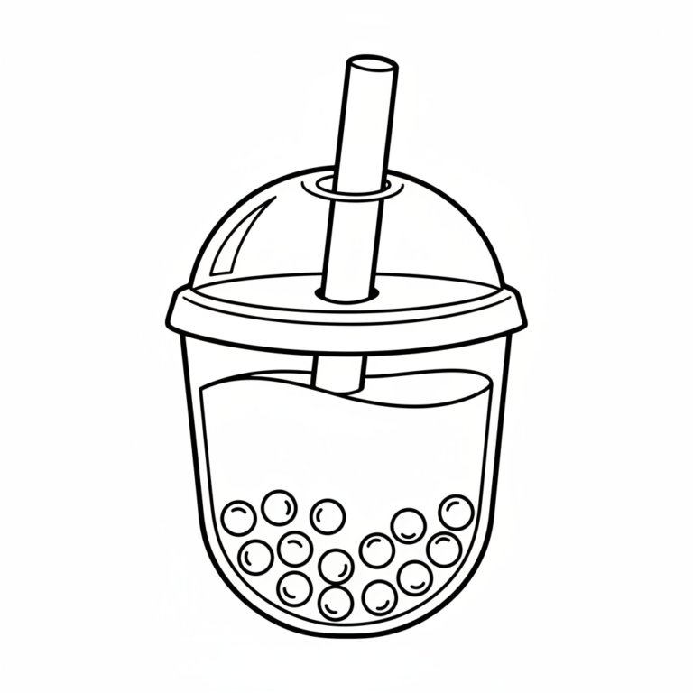 bubble tea coloring
