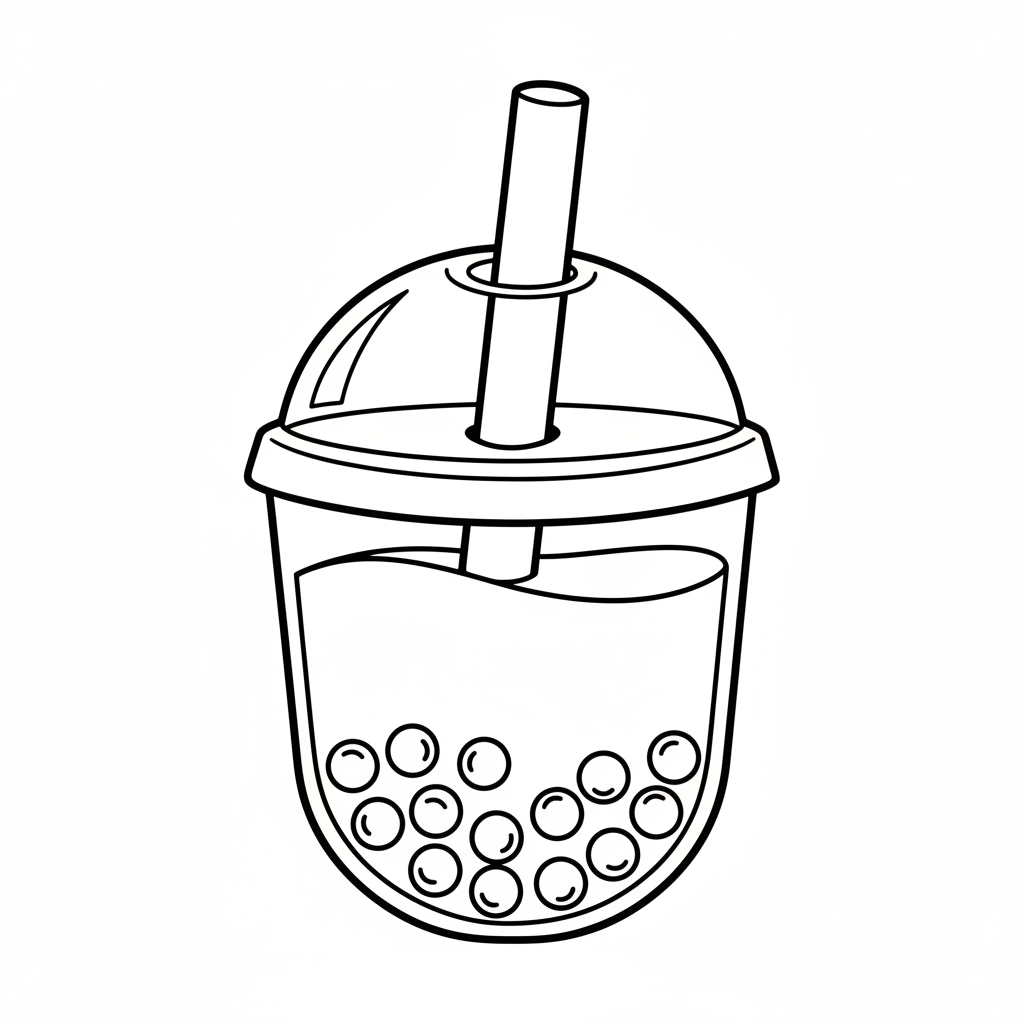 bubble tea coloring
