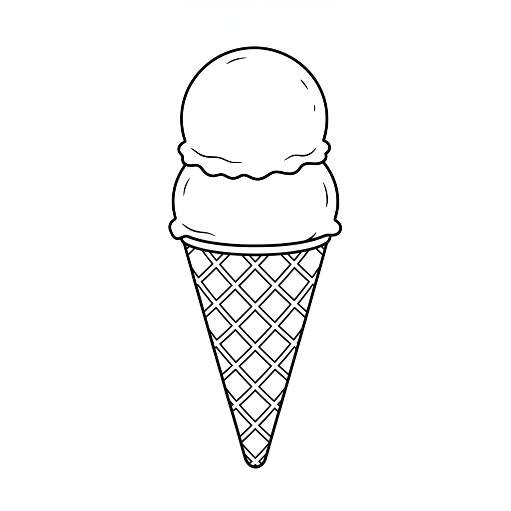 ice cream cone coloring