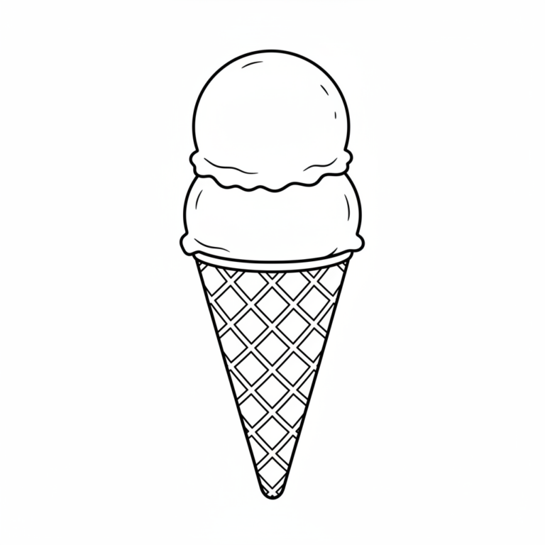 ice cream cone coloring