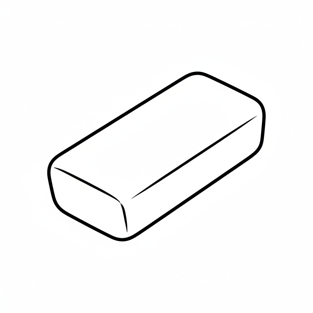 simple clean of eraser tool coloring page