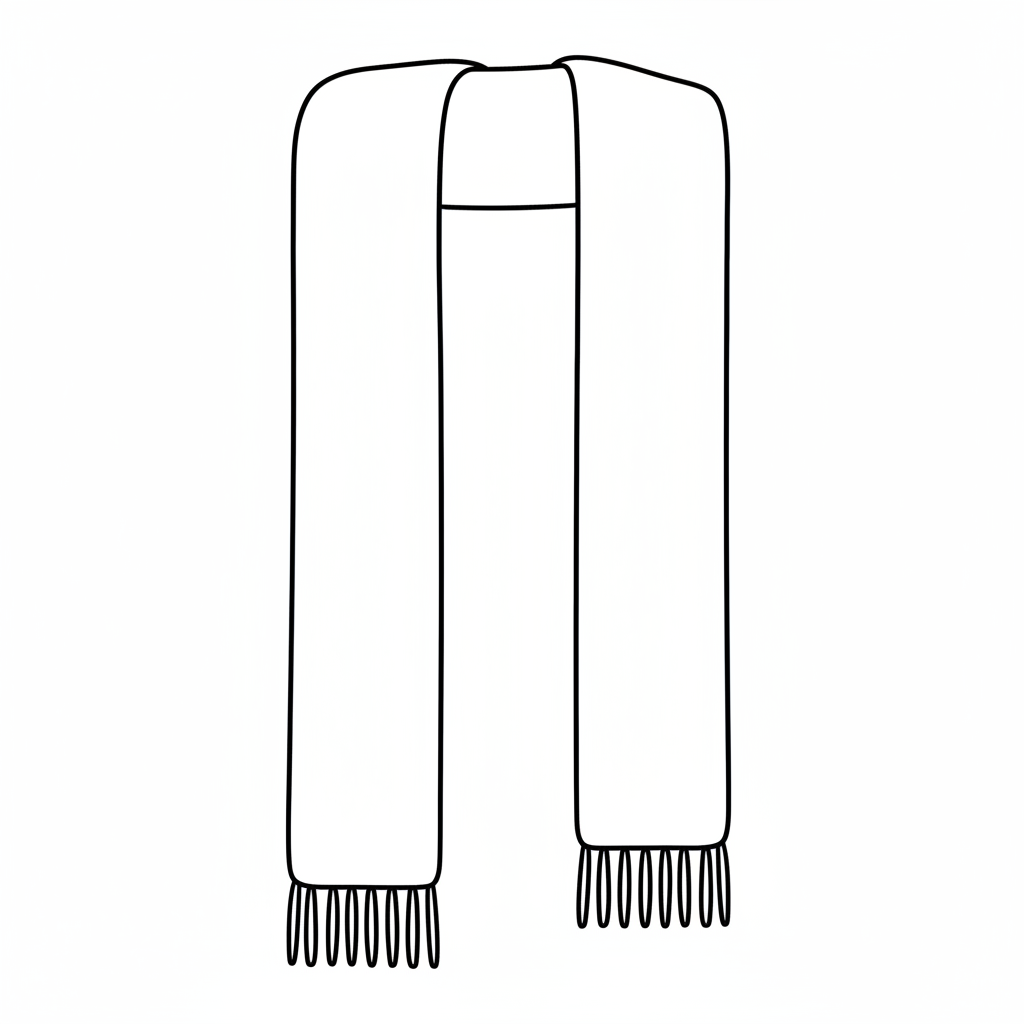 simple clean of long rectangular coloring page
