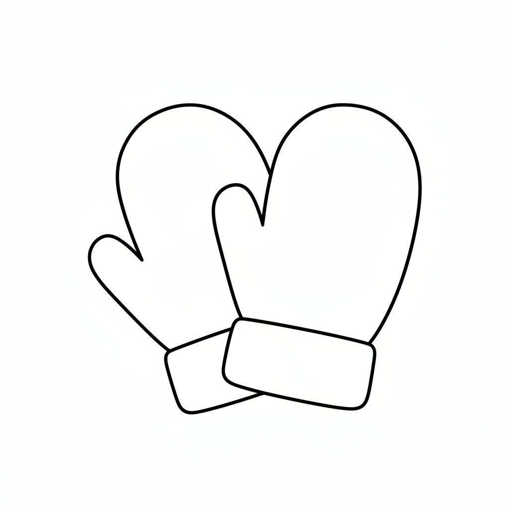simple clean of pair of coloring page