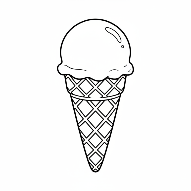 ice cream coloring