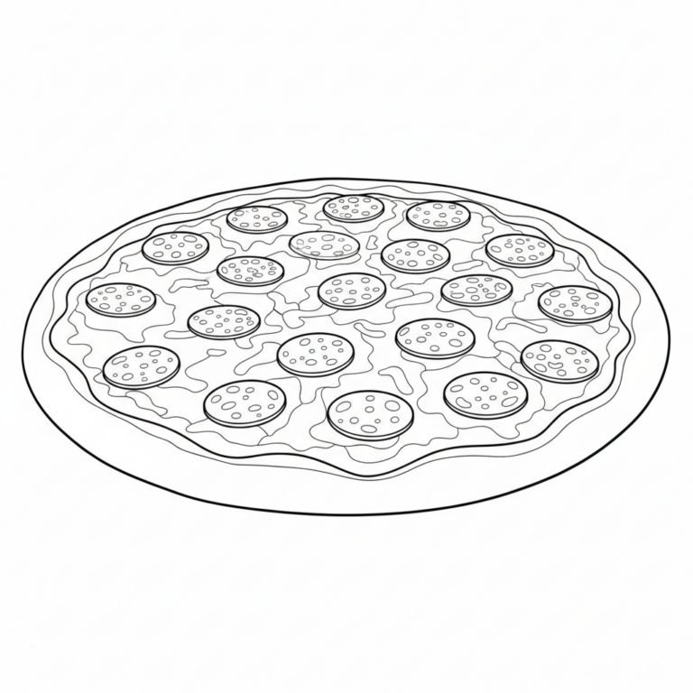 pizza coloring