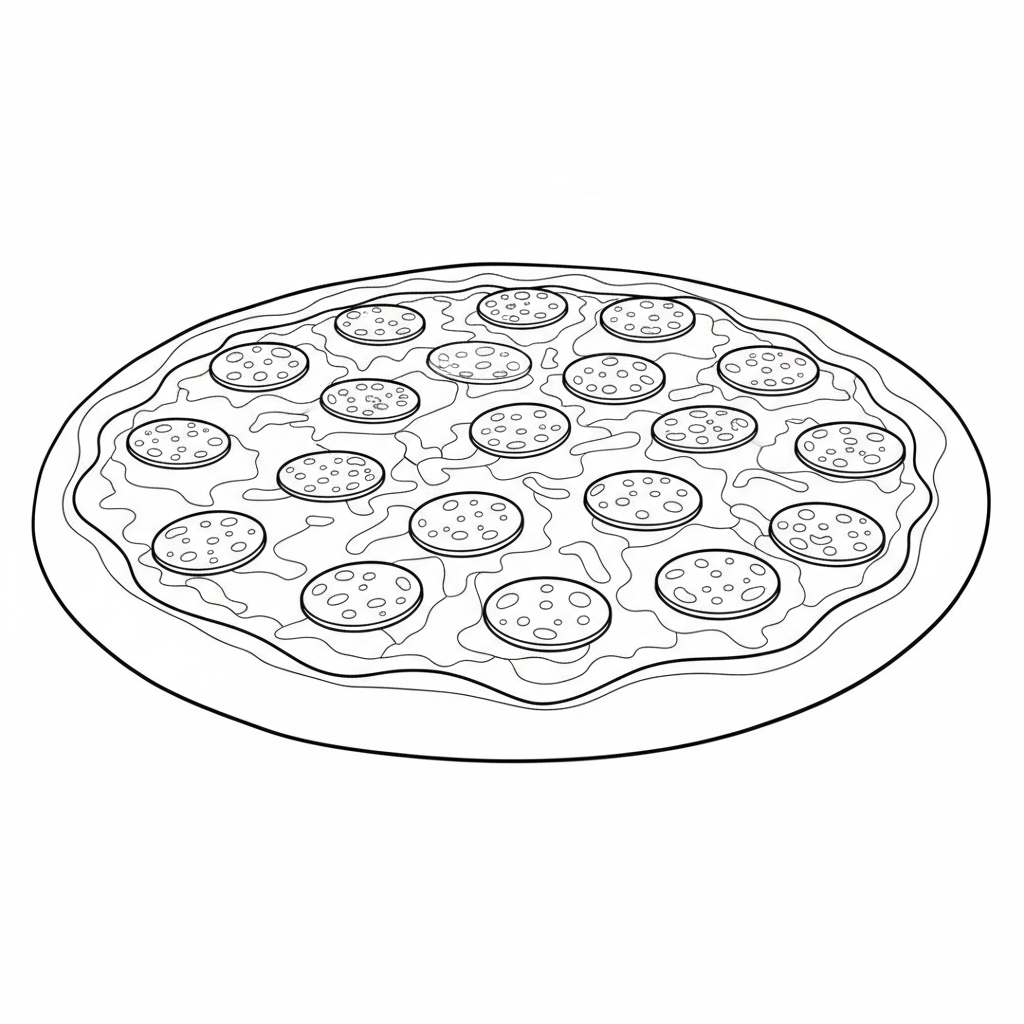 pizza coloring