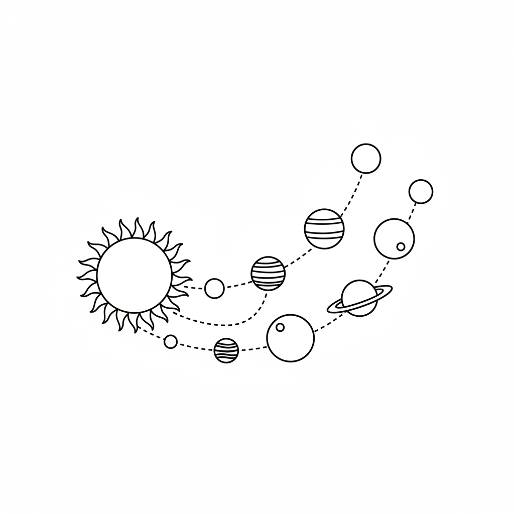solar system coloring