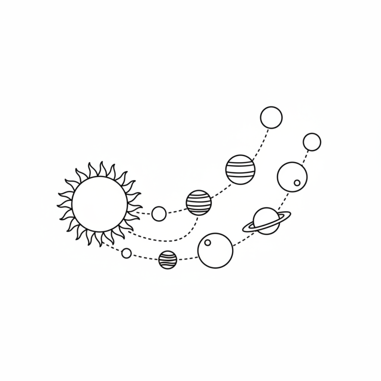 solar system coloring