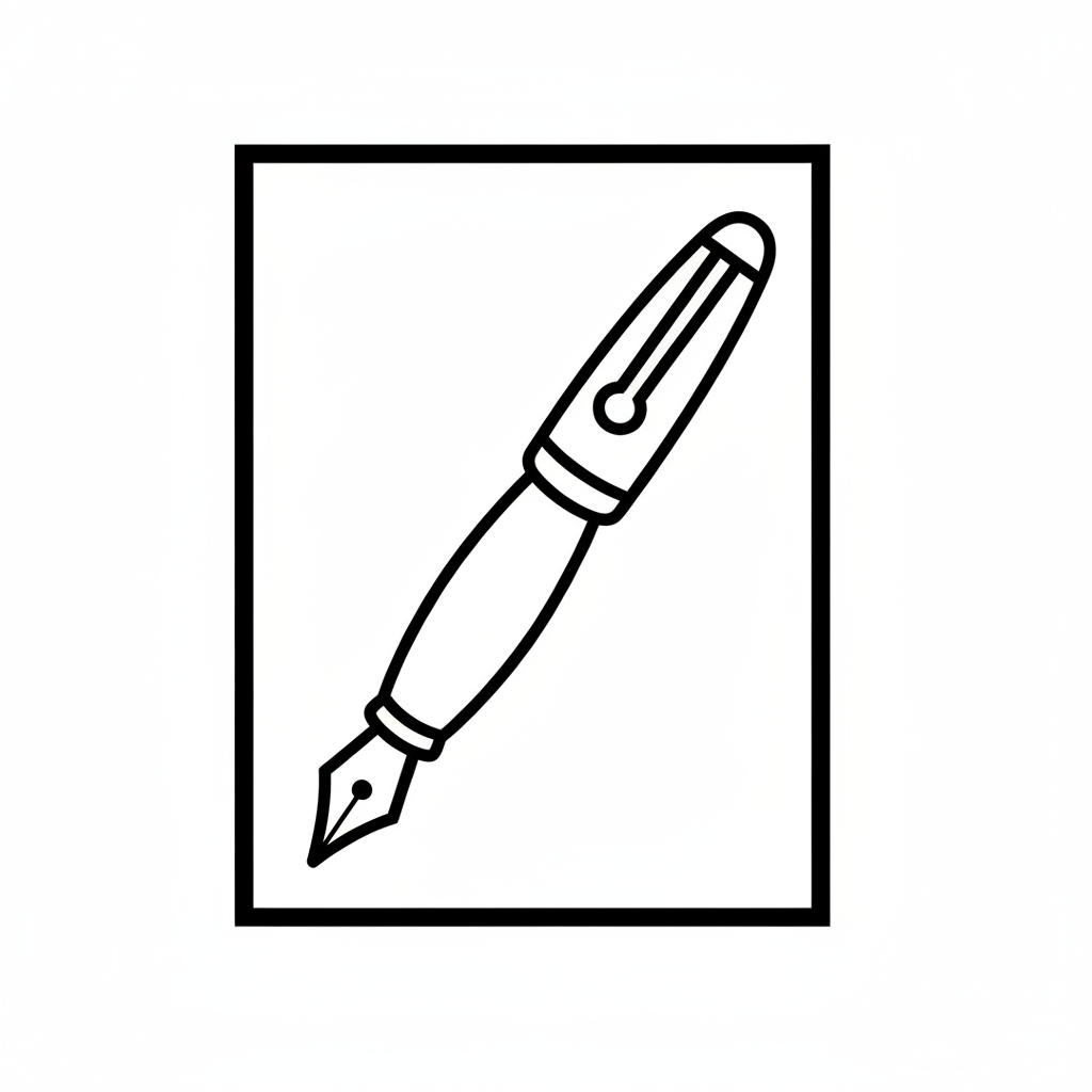 simple clean sim coloring page for kids
