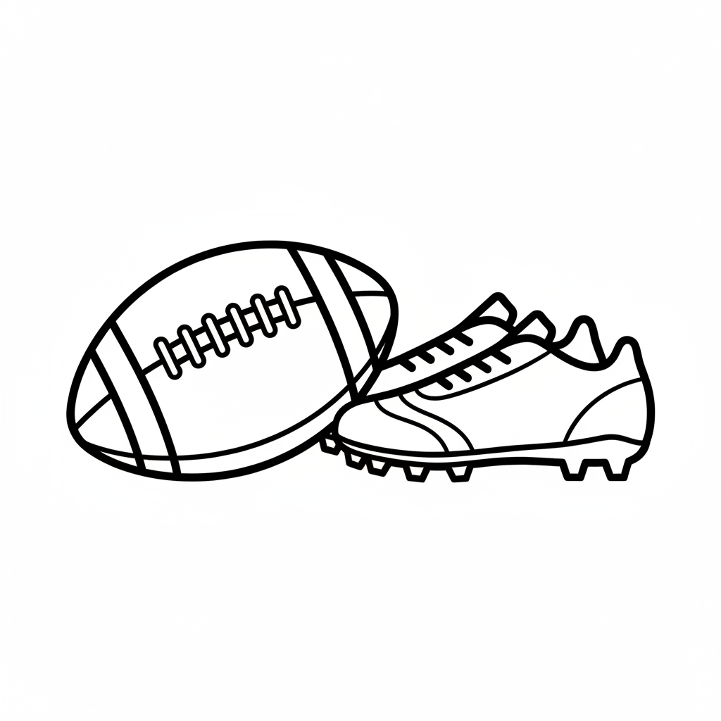 simple drawing of classic american coloring page