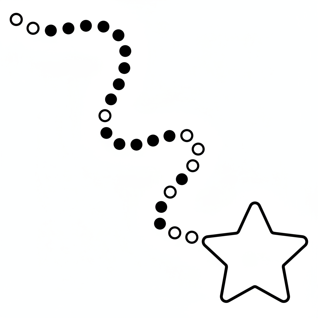 simple educational large simple five coloring page