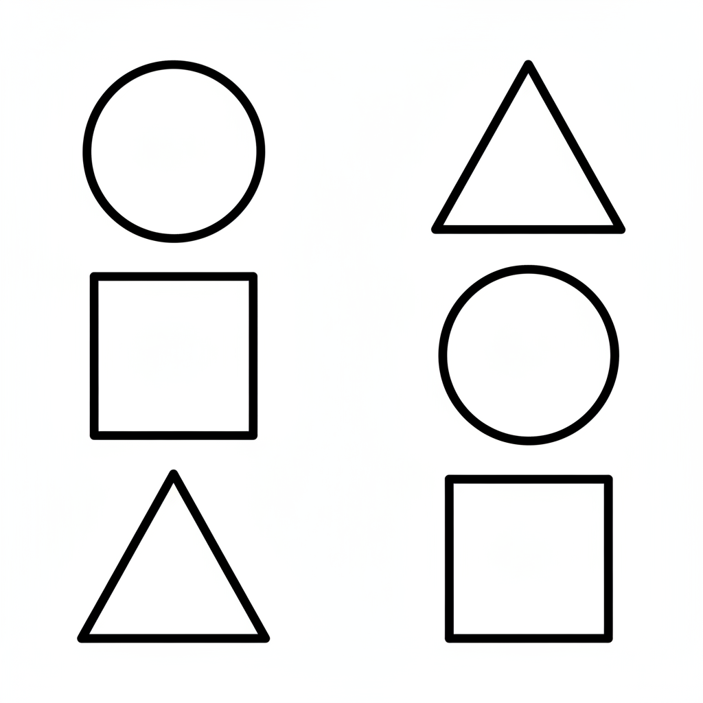 simple educational on left side coloring page