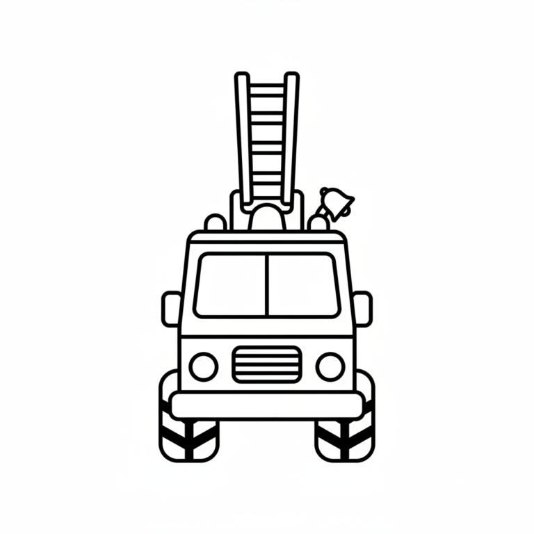 fire truck coloring