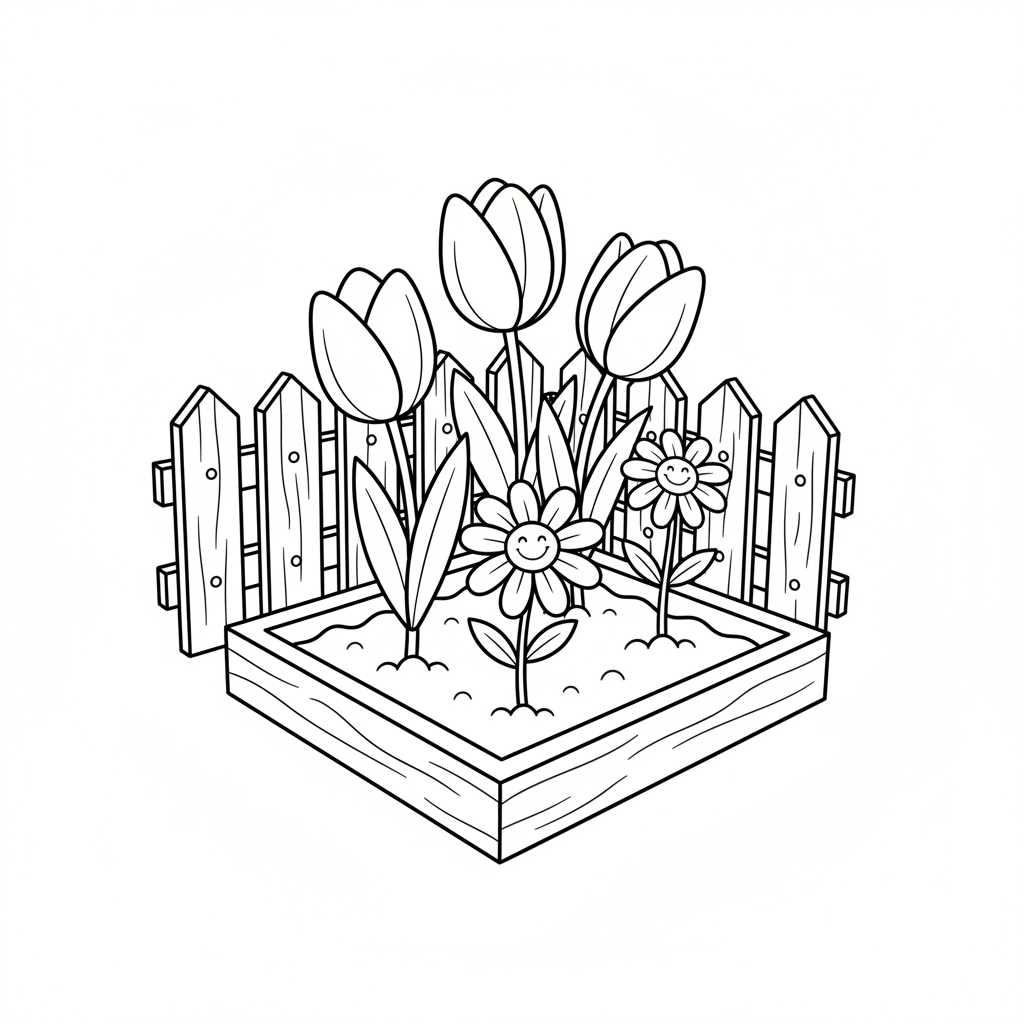 garden coloring