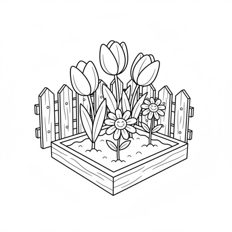 garden coloring
