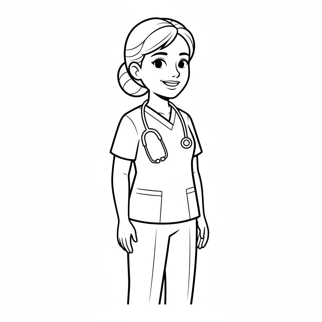 nurse coloring