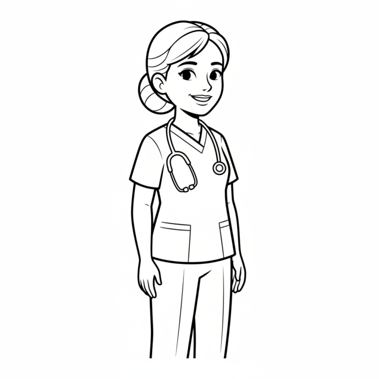 nurse coloring
