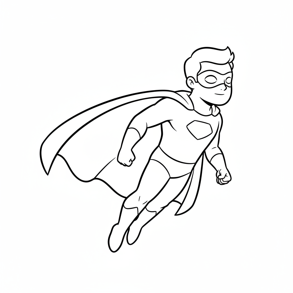 superhero coloring