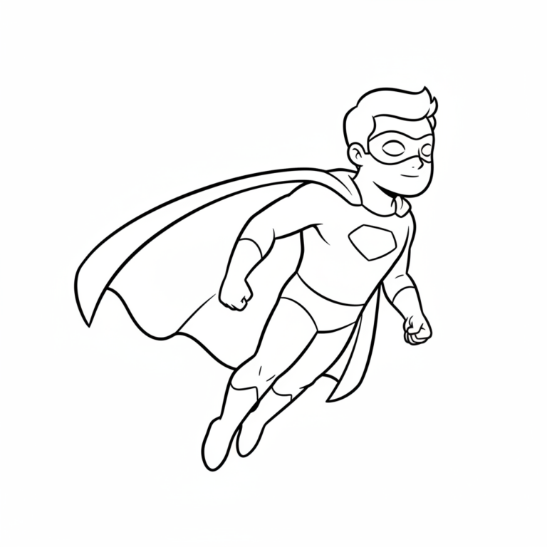 superhero coloring