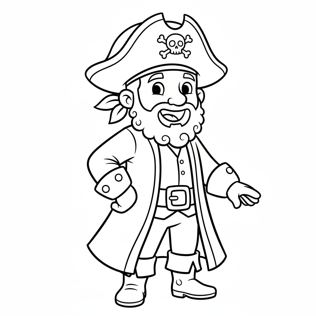 pirate coloring