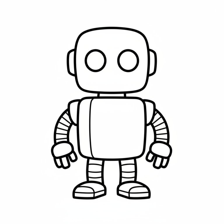 robot coloring