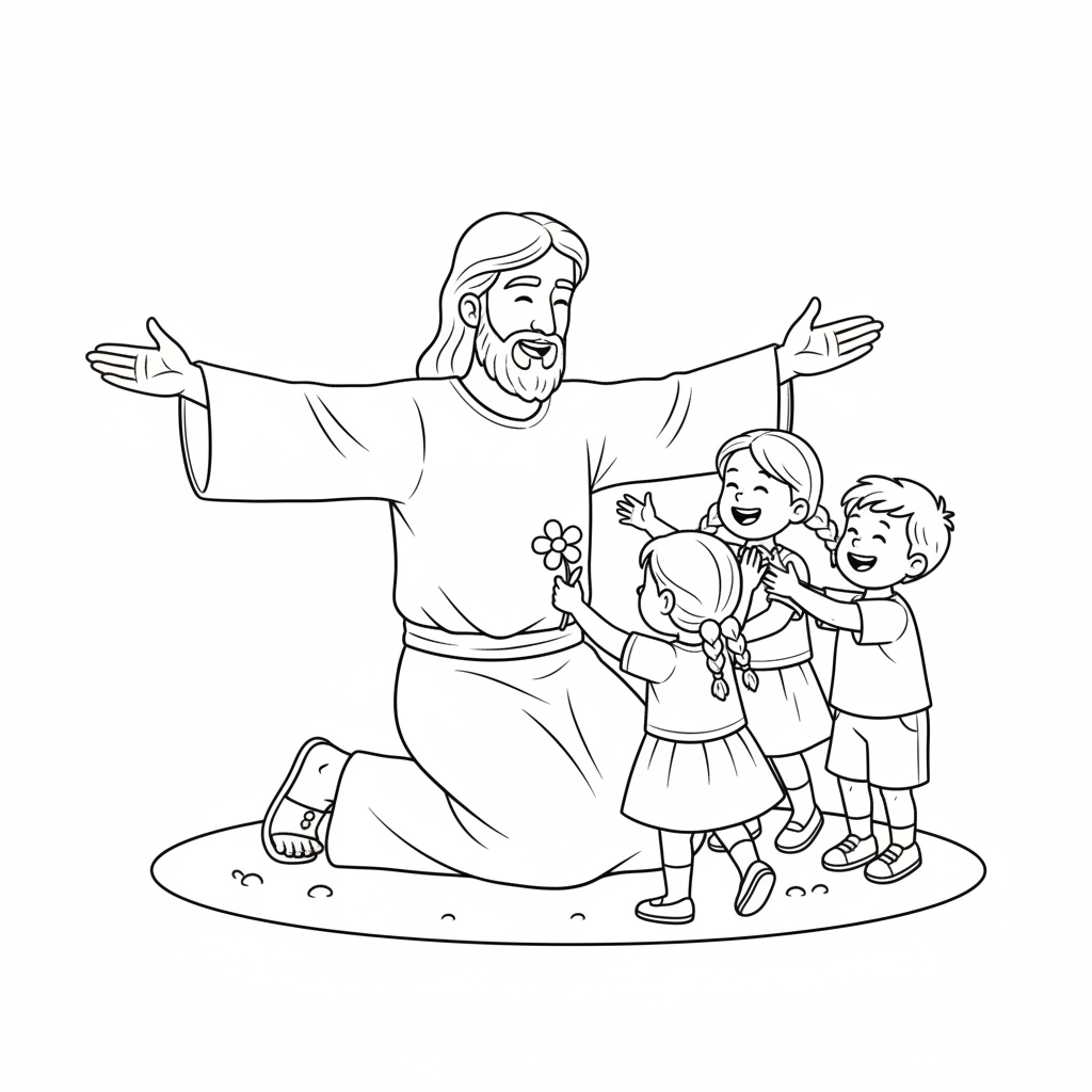 jesus coloring