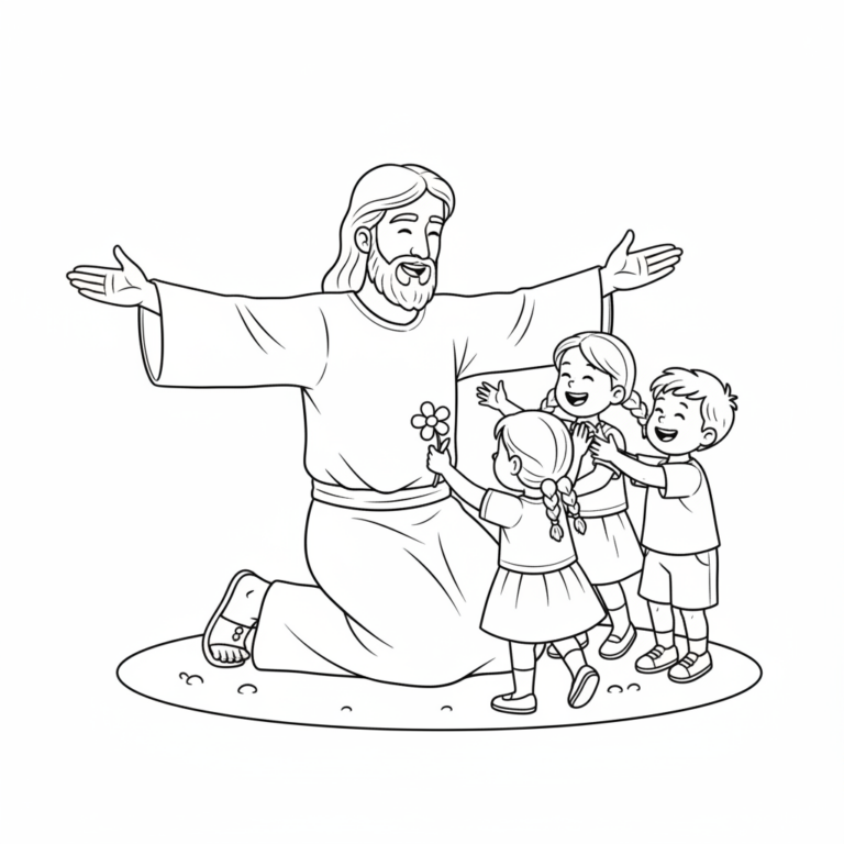 jesus coloring
