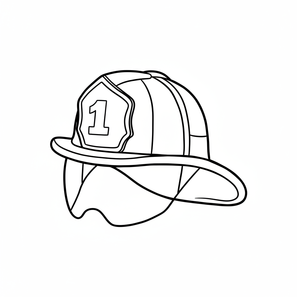 simple large clear drawing of coloring page