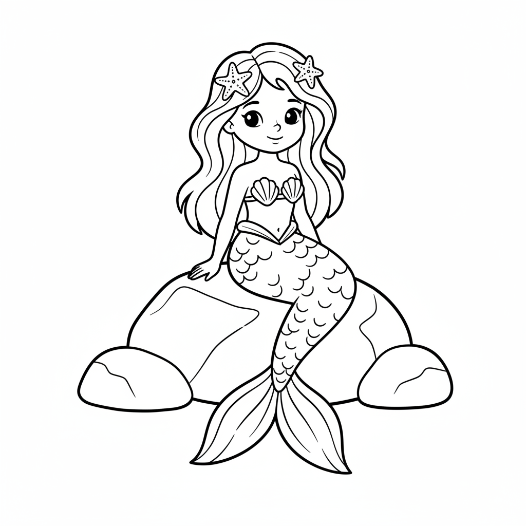 mermaid coloring