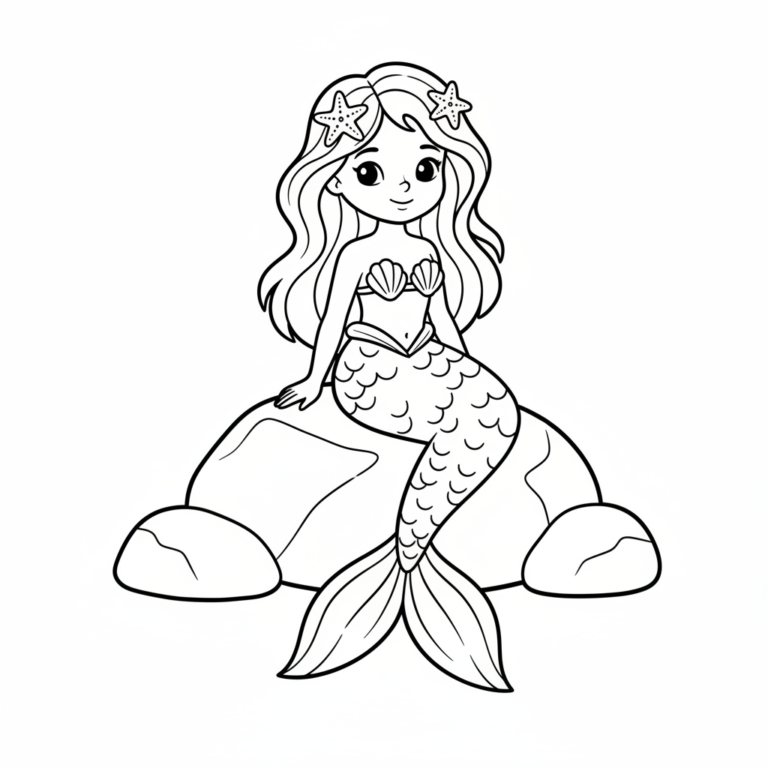 mermaid coloring