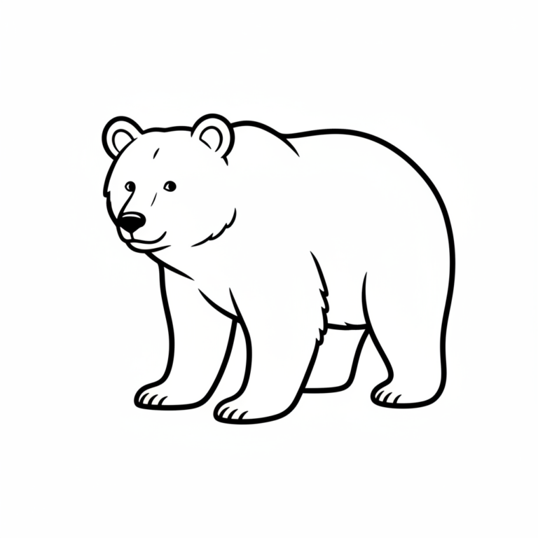 brown bear coloring