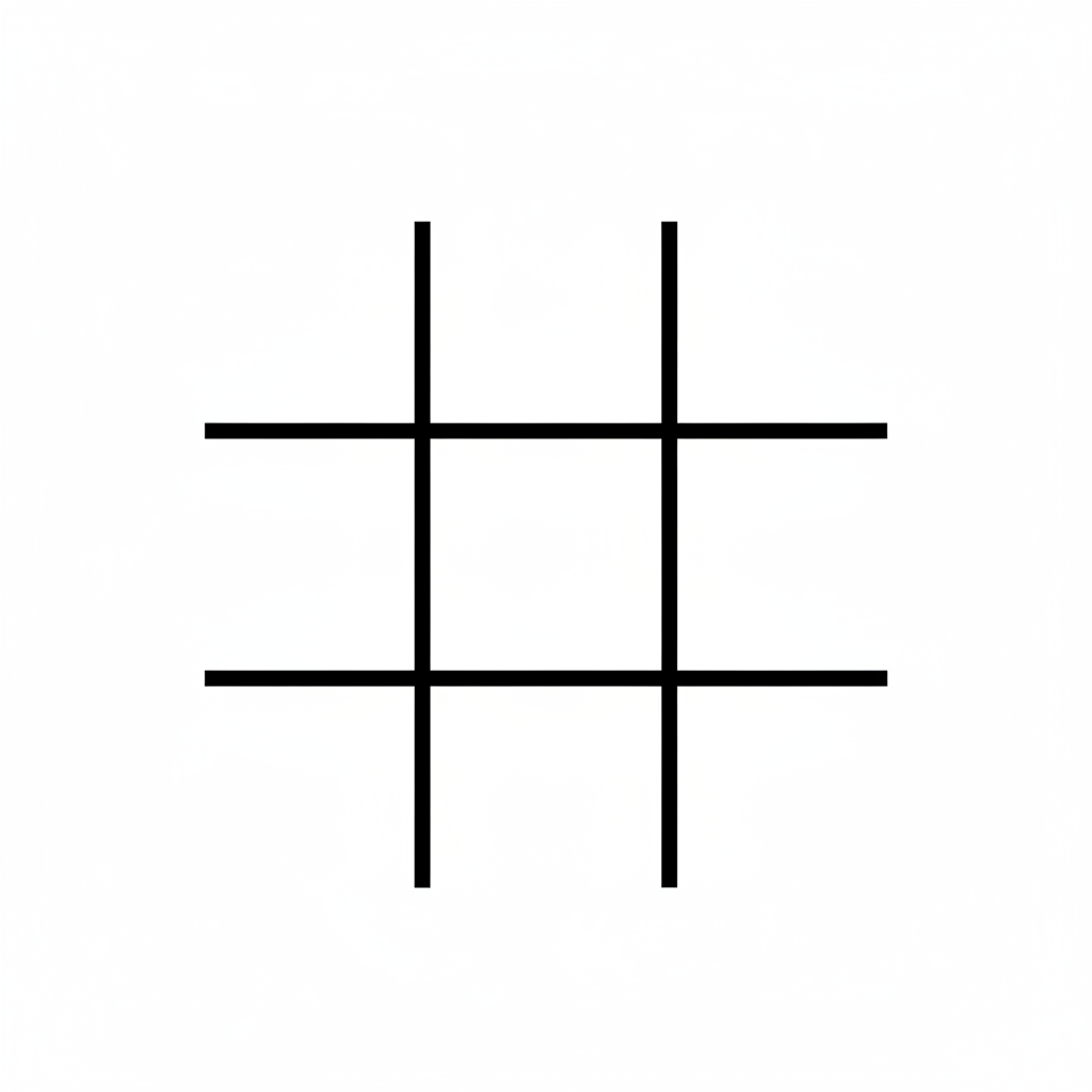 simple of tic tac toe coloring page
