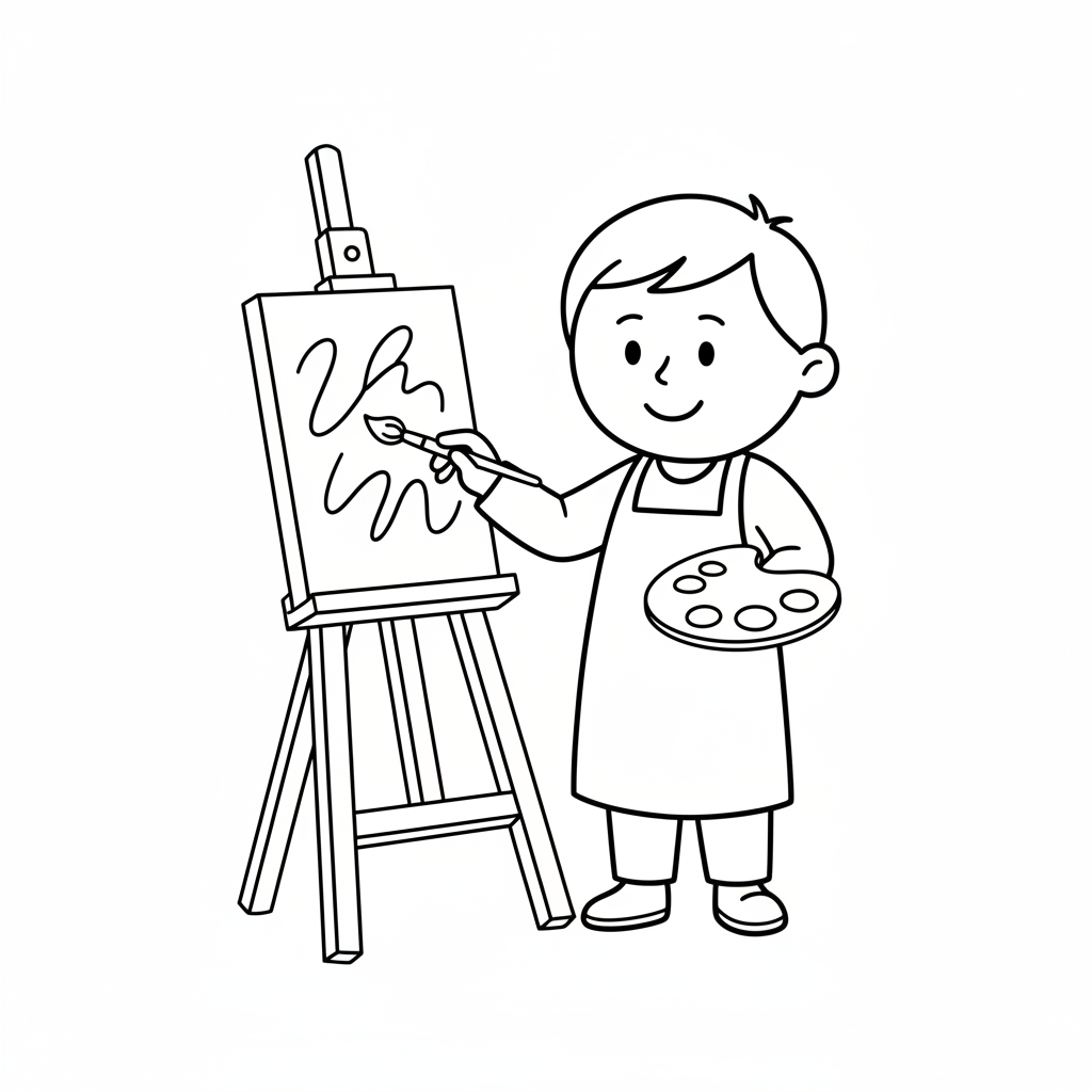 artist job coloring