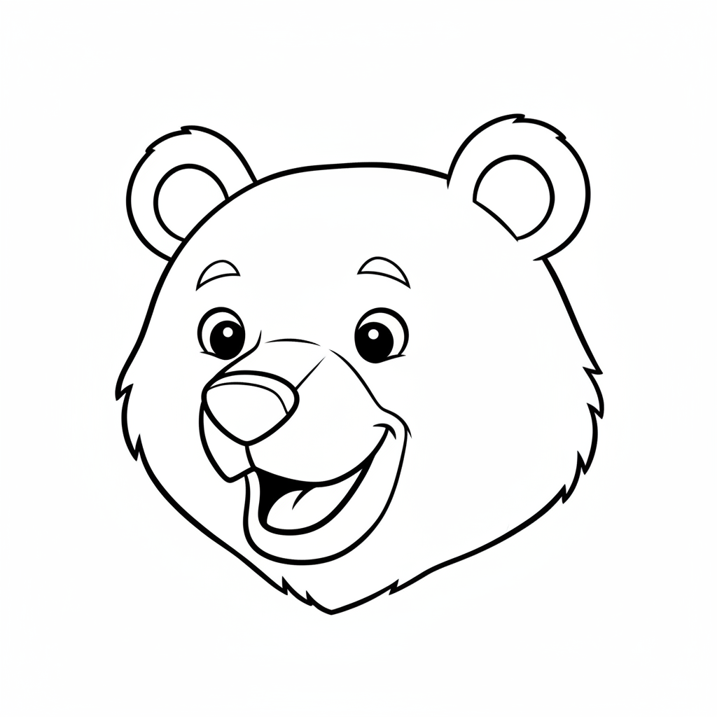 simple showing close up of coloring page
