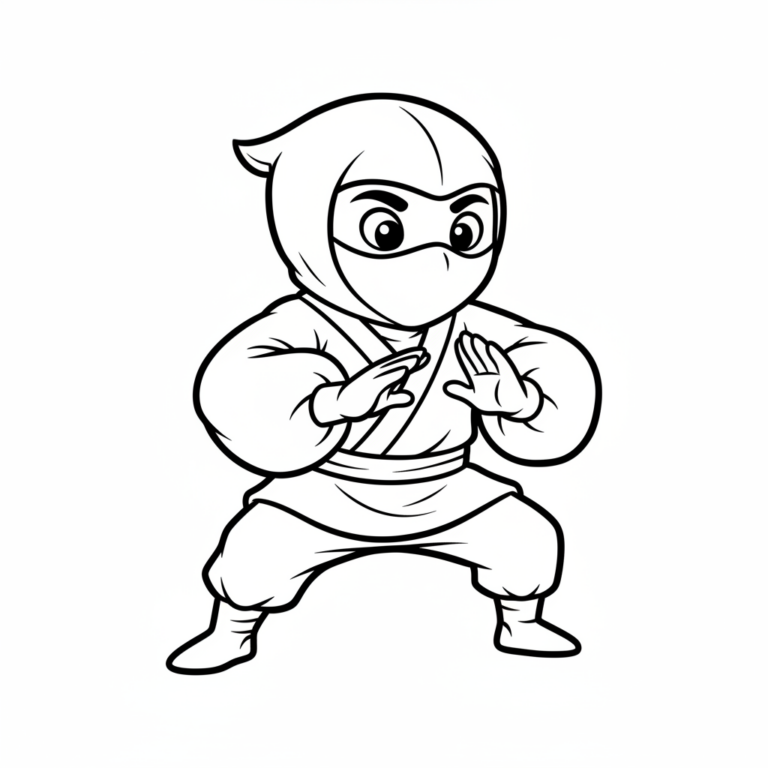 ninja coloring