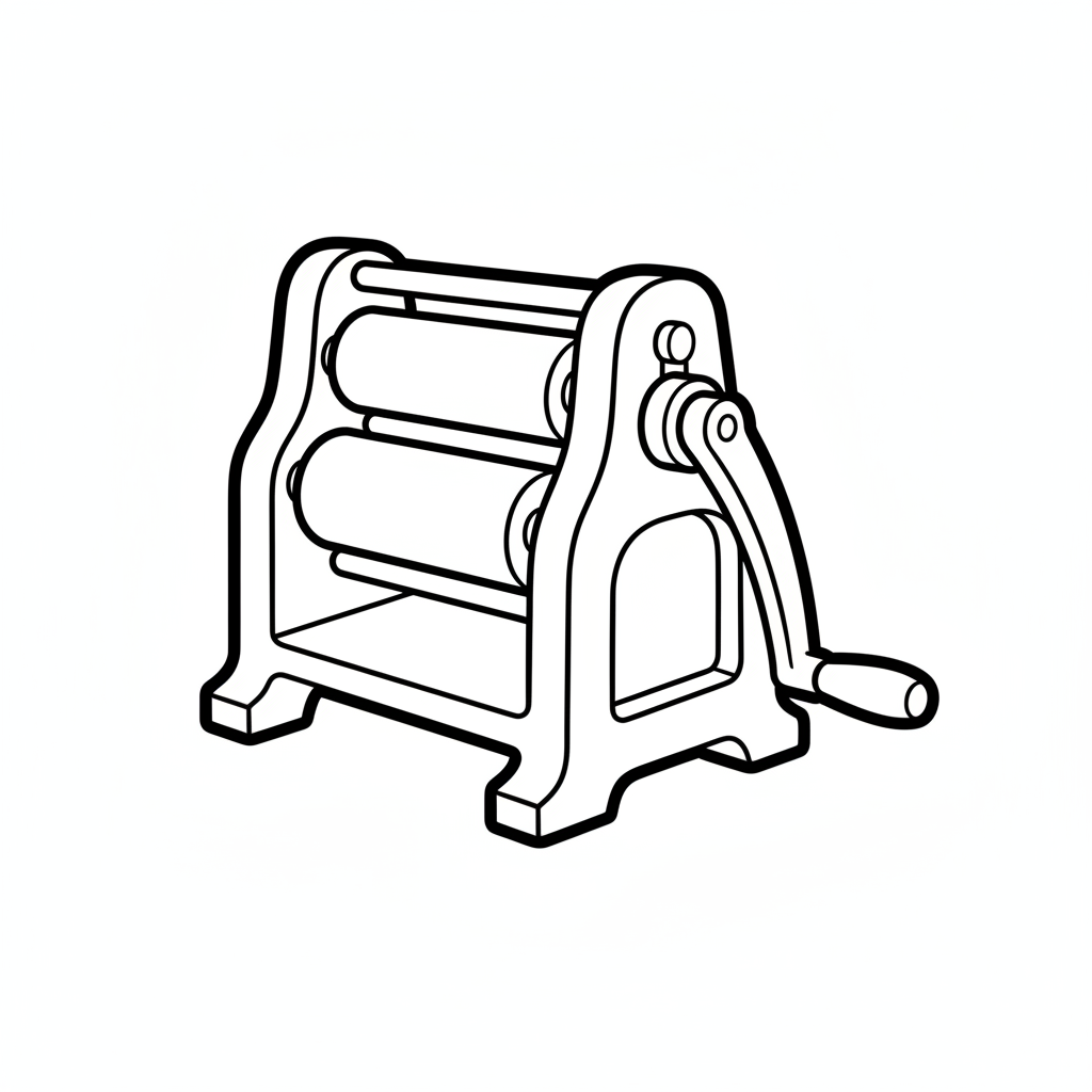 simple single simplified fashioned pr coloring page