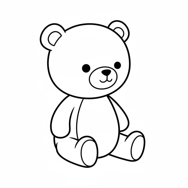 teddy bear coloring