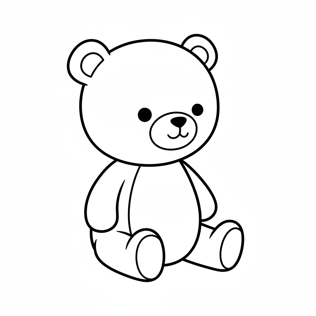 teddy bear coloring